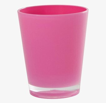 Retro Glas Rosa från Rice med distinkt rosa nyans