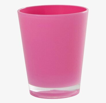 Retro Glas Rosa från Rice med distinkt rosa nyans