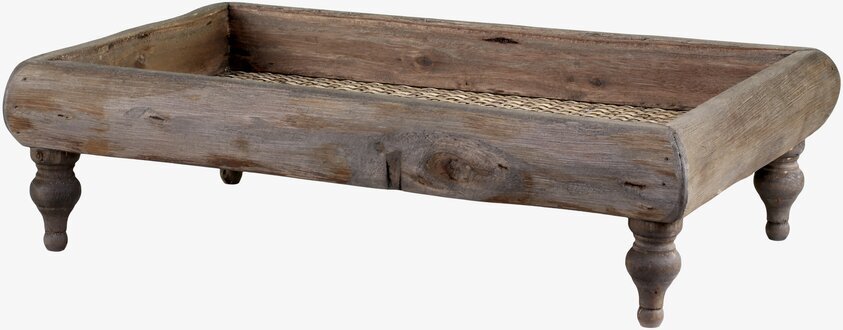 Träbricka På Fötter Liten från Chic Antique i naturligt trä