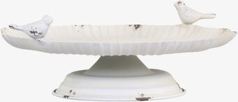 Fågelbad På Fot Antique Creme från Chic Antique i krämfärg