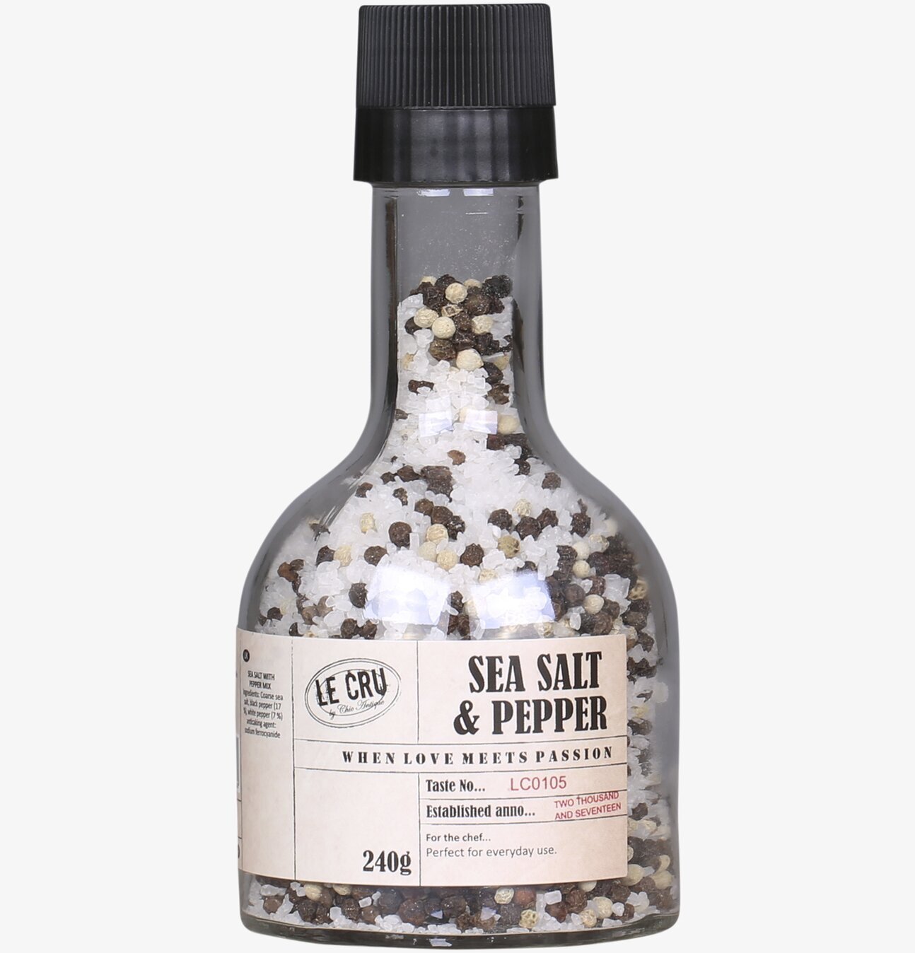 LE CRU Havsalt & Peppar Kvarn från Le Cru i genomskinlig design