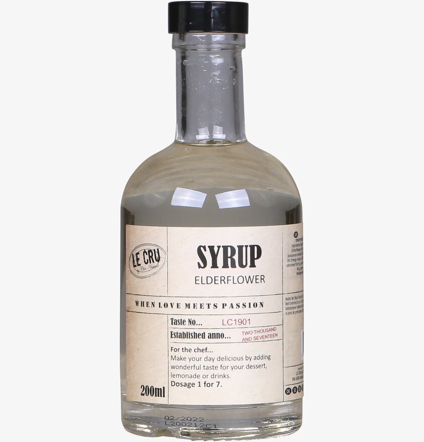LE CRU Sirap Fläder från Le Cru i elegant glasflaska