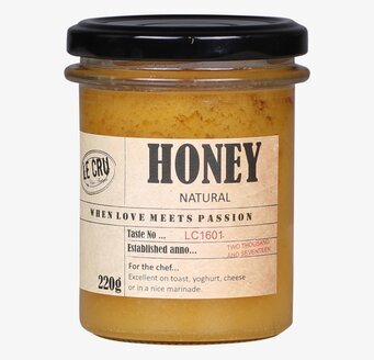 LE CRU Honung Naturell från Le Cru i glasburk, 220 gram