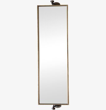 Väggspegel 71 Cm Antik Mässing Chic Antique Speglar Väggspeglar Stående speglar