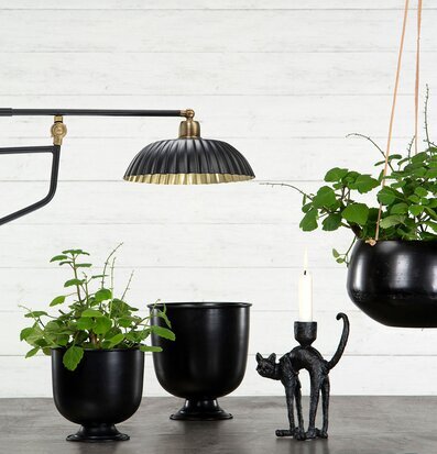 Ljusstake Katt Svart/Brun från A Lot Decoration på bordsyta