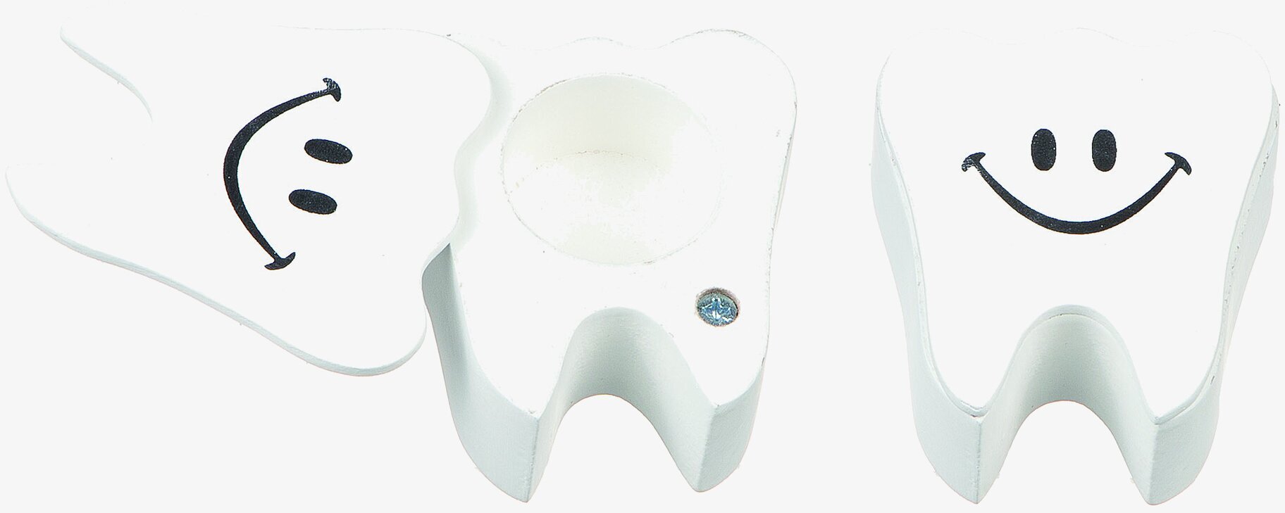 Trälåda Tand Med Ögon/Mun från Different Design för barn