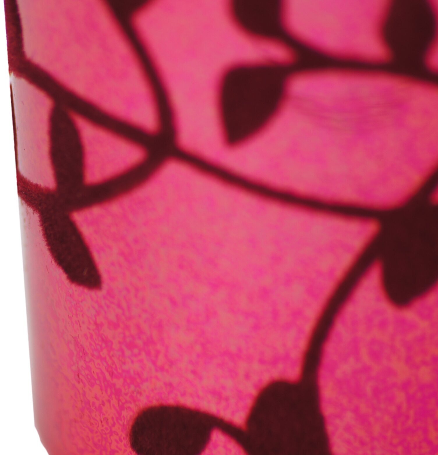 Ljuslykta Bladfloc metallic vinrosa från Dixie på neutral yta