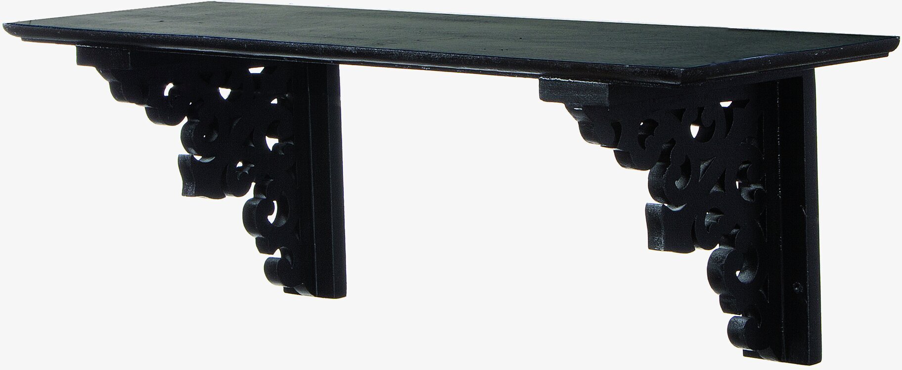 Hyllplan Svart Med Snidad Konsoll från Different Design