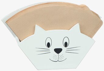 Kaffefilter Hållare Katt från Different Design i köksmiljö