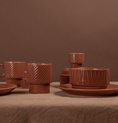 Coffee & More Skål Terrakotta från Sagaform i elegant miljö