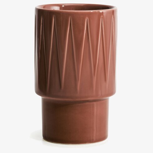 Coffee & More Lattemugg Terrakotta från Sagaform på bord