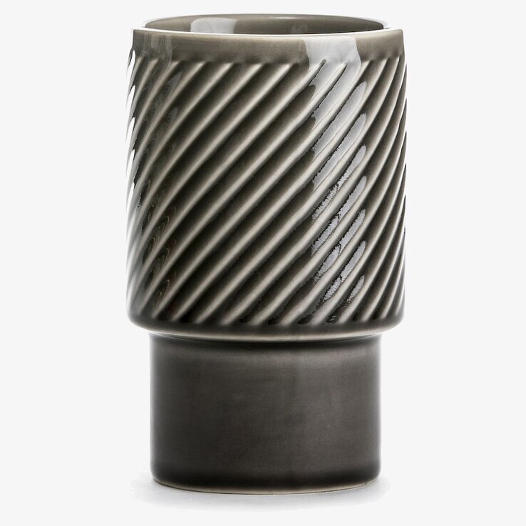 Sagaform Coffee & More Lattemugg Grå med reliefmönster