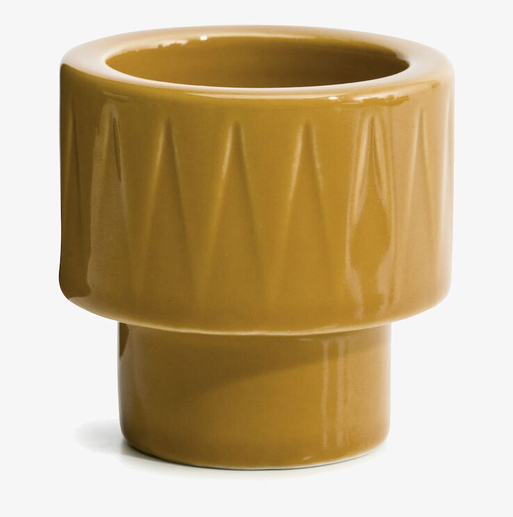 Ljuskopp/Äggkopp Coffee & More Gul från Sagaform