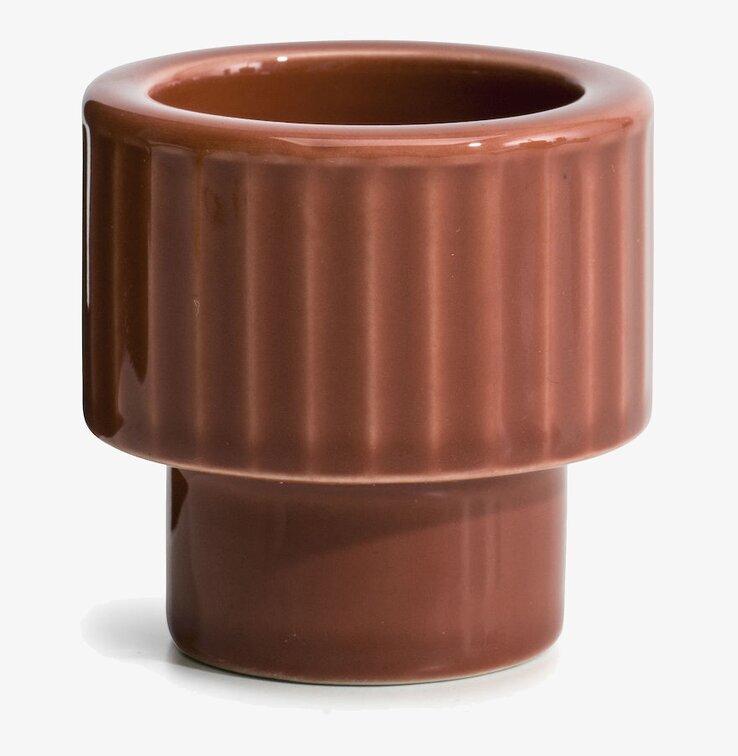 Ljuskopp/Äggkopp Coffee & More Terrakotta från Sagaform