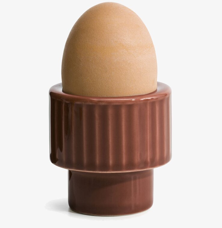 Ljuskopp/Äggkopp Coffee & More Terrakotta från Sagaform