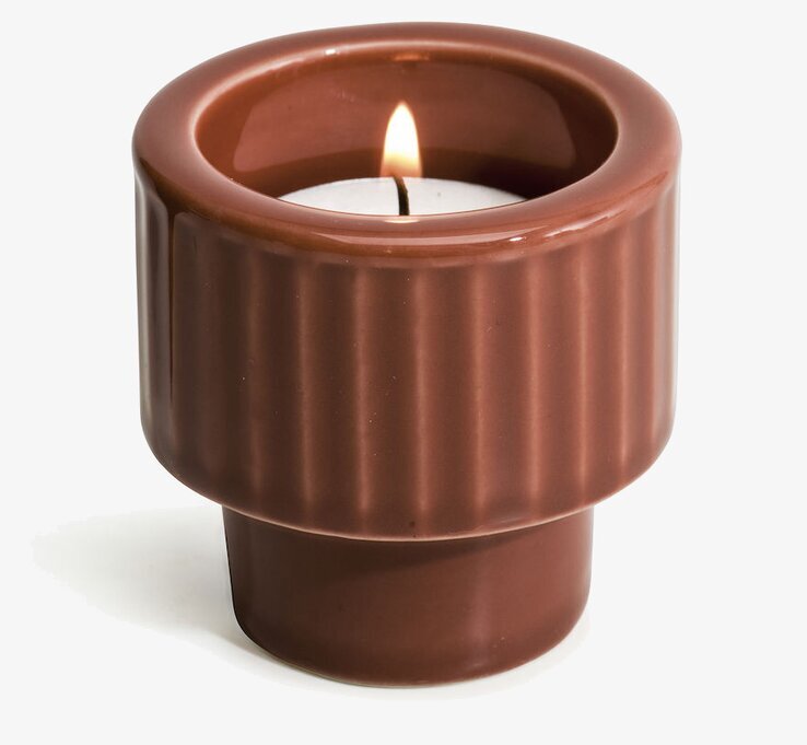 Ljuskopp/Äggkopp Coffee & More Terrakotta från Sagaform