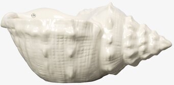 Skål Awa Vit från By ON, keramisk skål inspirerad av snäcka