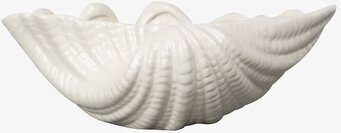 Skål Shell S Vit från By ON i form av ett musselskal