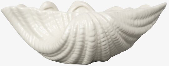 Skål Shell S Vit från By ON i form av ett musselskal