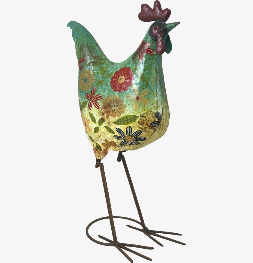 Tupp Blommig Metall Grön/Blå/Gul från Multi Agentur