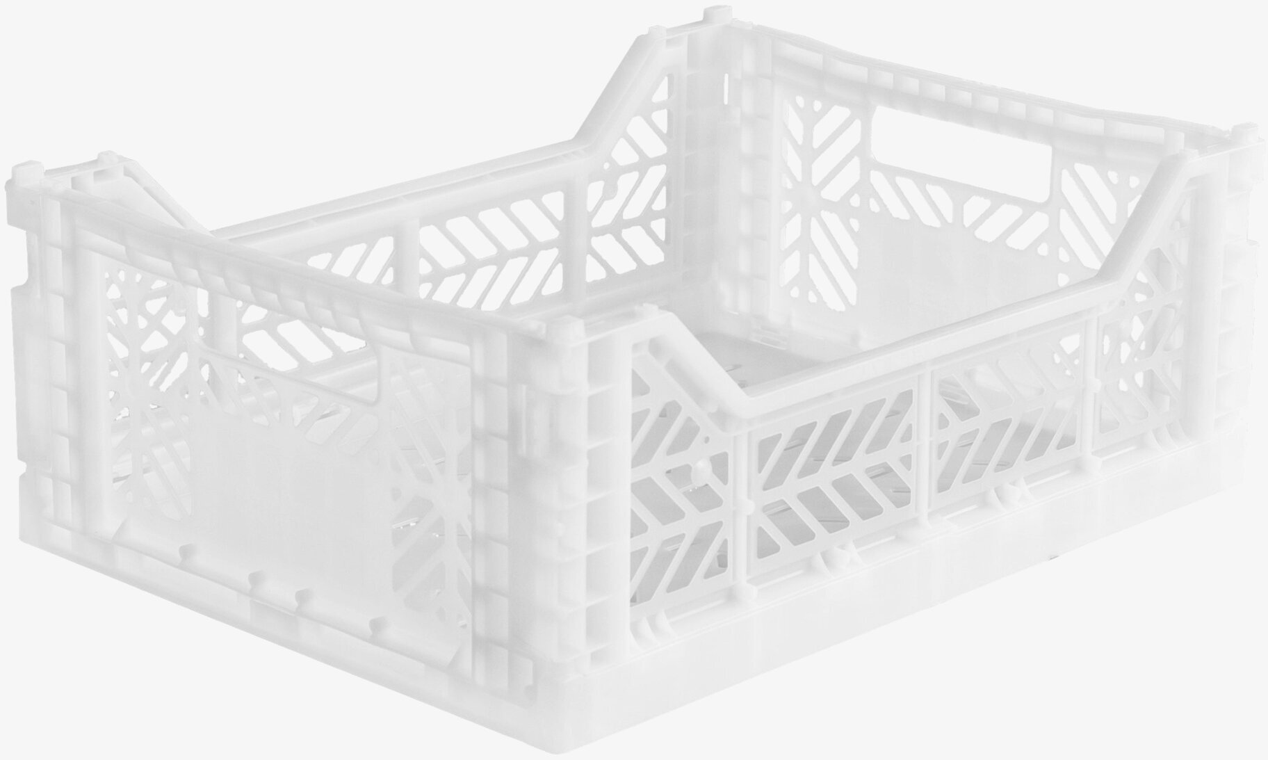 Förvaringsback Midi White från Aykasa på vit bakgrund