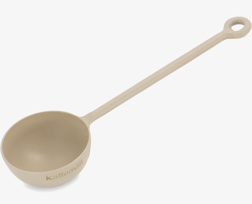 Kaffemått Metall Beige från Ernst mot vit bakgrund