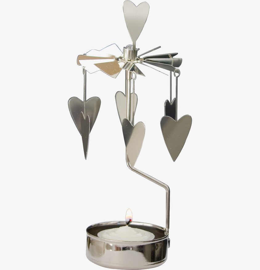 Änglaspel Hjärtan från Pluto Produkter i blank metall