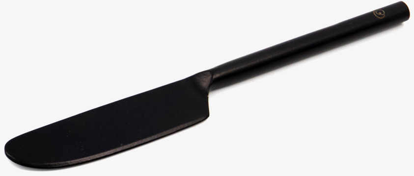 Smörkniv Metall Svart från Ernst på vit bakgrund