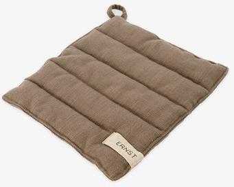 Grytlapp Mullvad från Ernst i mullvadsgrå med quiltad yta