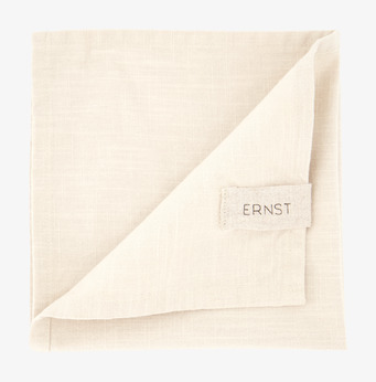 Tygservett Beige 2-Pack från Ernst i ljus beige nyans