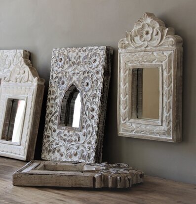 Spegel Lilia Flores - Majas Cottage Folium Lilium Flos Speglar Väggspeglar Stående speglar