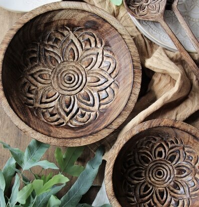 Fleur Träskål Stor - Majas Cottage med detaljerad insida