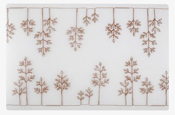 Plasttablett Multiträd brun från Dixie med trädmönster