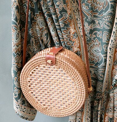 Väska Bali Flätad Rotting från Chic Antique i naturlig rotting