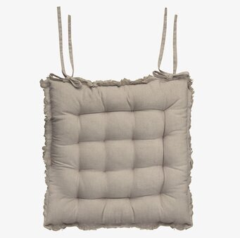 Amiens Stolsyna Med Fransar Taupe från Chic Antique