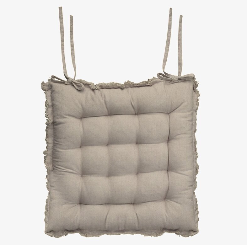 Amiens Stolsyna Med Fransar Taupe från Chic Antique