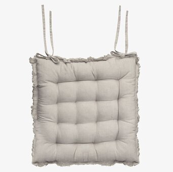 Amiens Stolsdyna Med Fransar Linen från Chic Antique