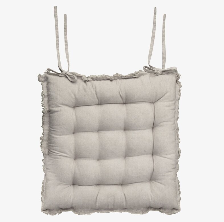 Amiens Stolsdyna Med Fransar Linen från Chic Antique