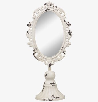 Spegel Med Dekor Creme från Chic Antique med antik design