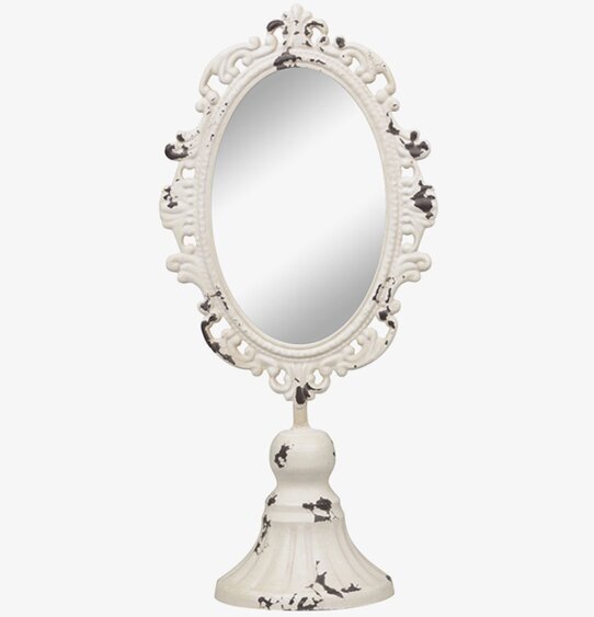 Spegel Med Dekor Creme från Chic Antique med antik design