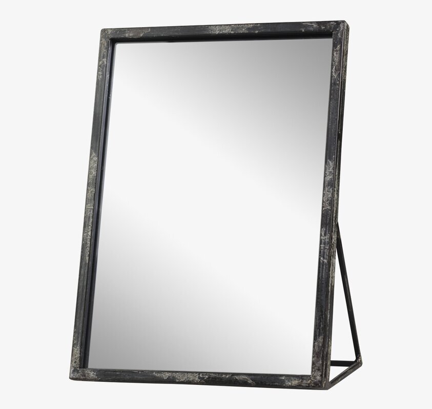 Spegel Factory Antiksvart från Chic Antique med antik finish