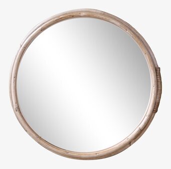 Spegel Med bamburam från Chic Antique med naturlig träfärg