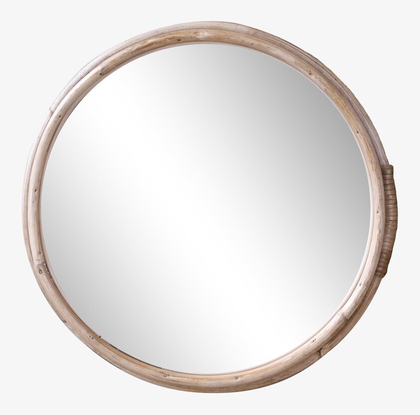 Spegel Med bamburam från Chic Antique med naturlig träfärg