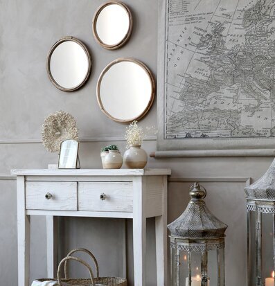 Spegel Med bamburam Bamburam Chic Antique Speglar Väggspeglar Stående speglar