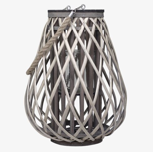 Lanterna Flätad Pil Mellan från Chic Antique, rustik design