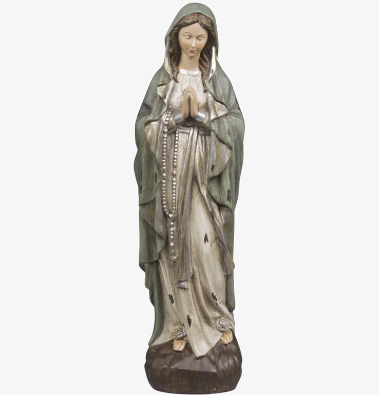 Madonna Med Rosenkrans från Chic Antique, detaljrik statyett