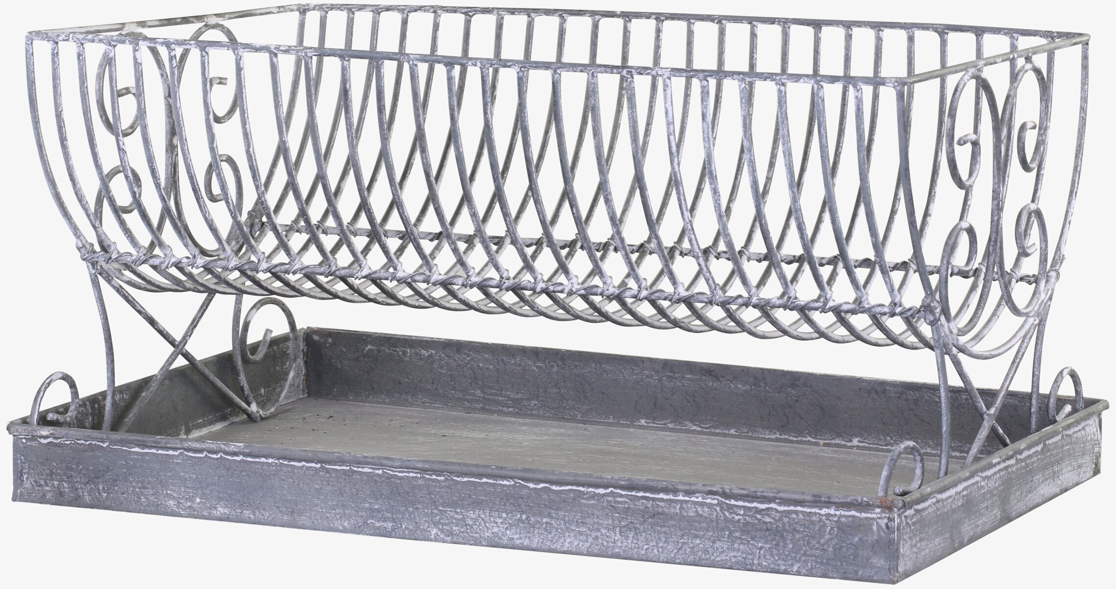 Diskställ Antik Zink från Chic Antique med rustik prägel