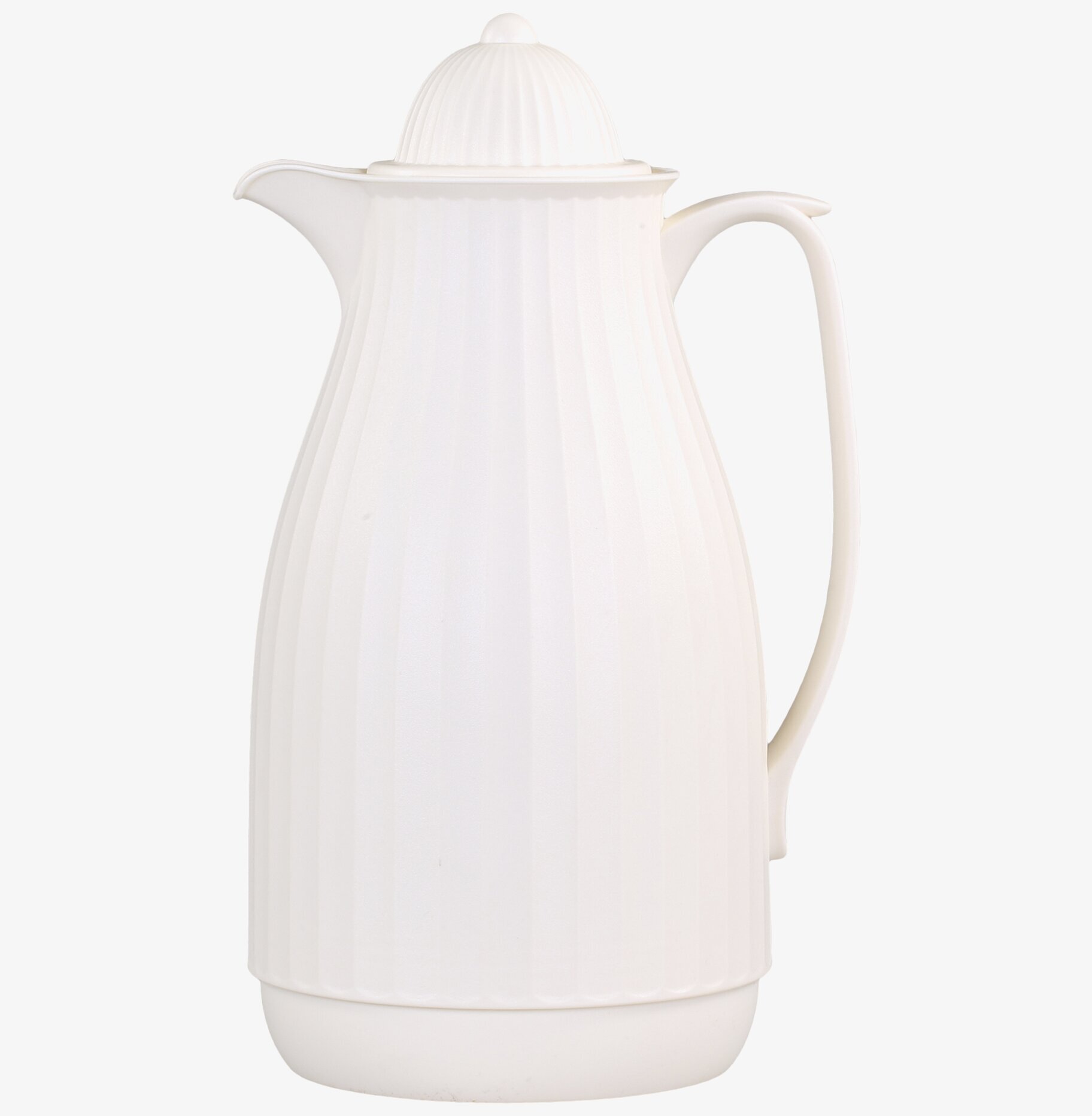 Termoskanna Creme från Chic Antique med vertikala räfflor
