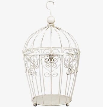 Fil De Fleur Fågelbur Antik Creme från Chic Antique