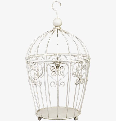 Fil De Fleur Fågelbur Antik Creme från Chic Antique